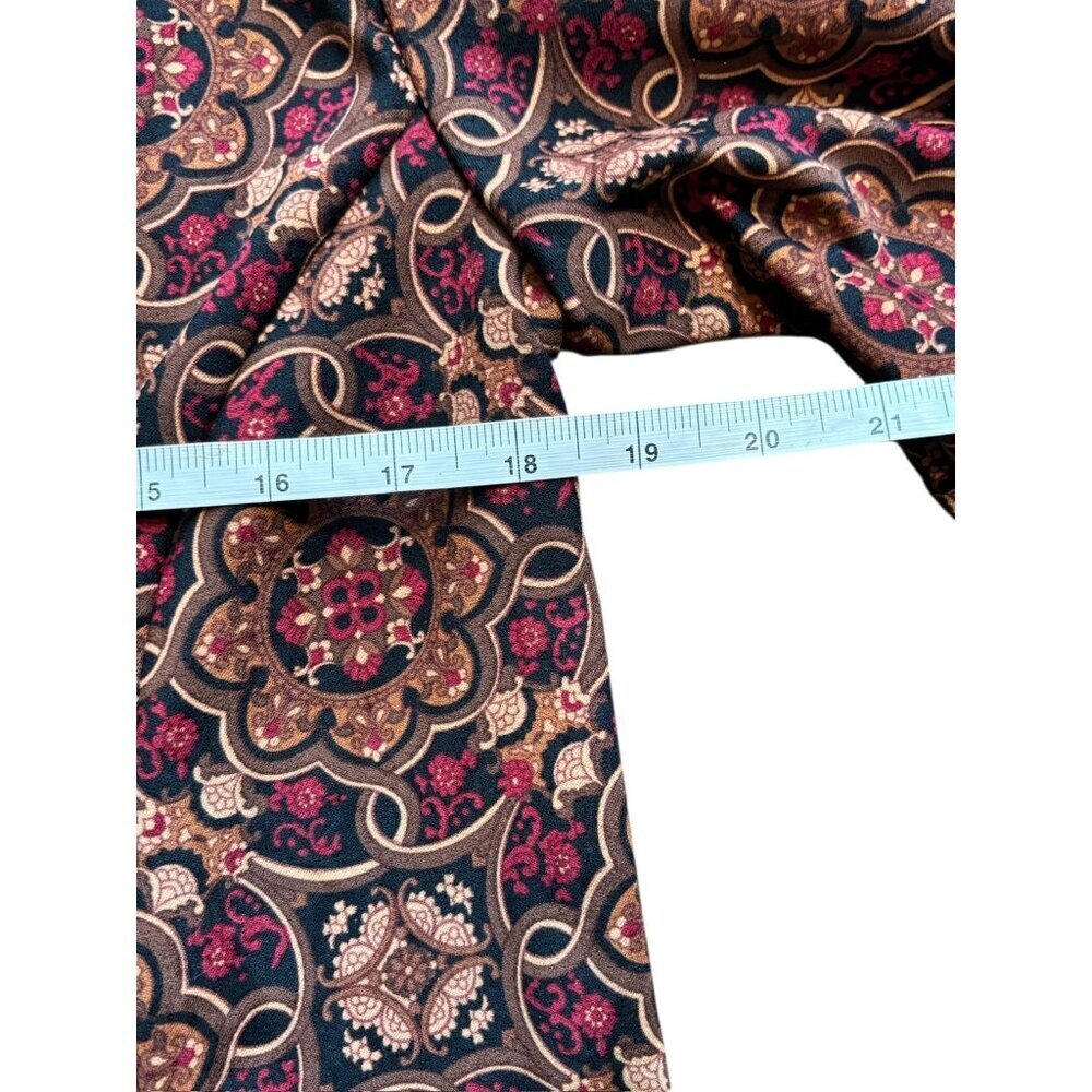Petite Kim Rogers Signature Women's Burgundy & Brown Blazer - Picture 5 of 7